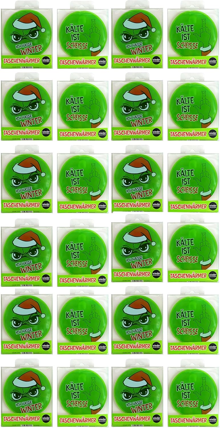 Freche Taschenwärmer Festtags-Muffel mit lustigem Anti-Weihnachts-Design wiederverwendbar - Lustige