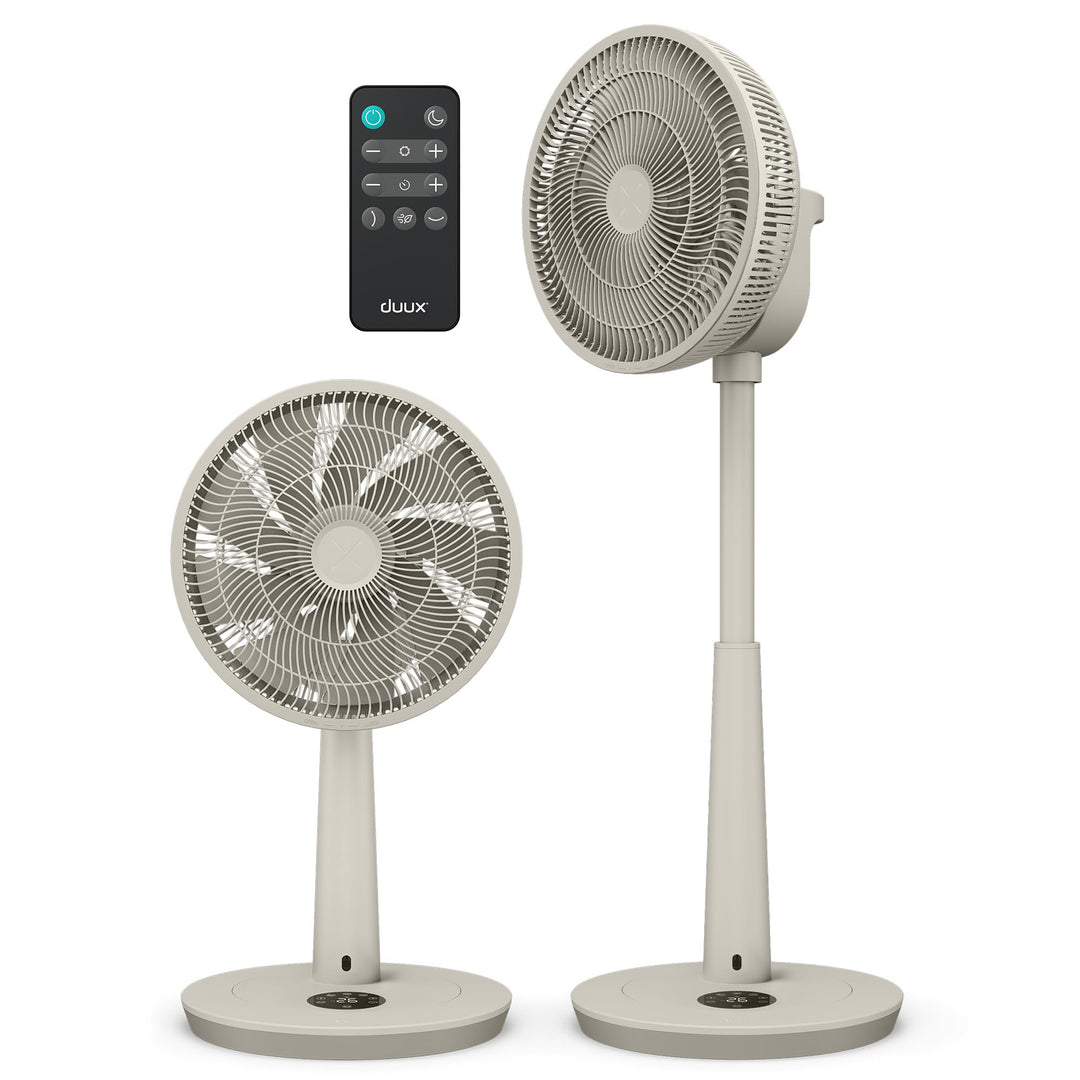 Duux Whisper 3 Standventilator - Energiesparender Ventilator mit 26 Geschwindigkeitsstufen, Timer un