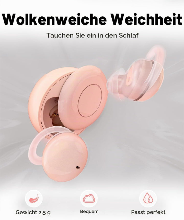 MONODEAL Schlafkopfhörer, Sleep Earbuds schlafkopfhörer Bluetooth 5.3 Kopfhörer Schlafen Mit Flüssig
