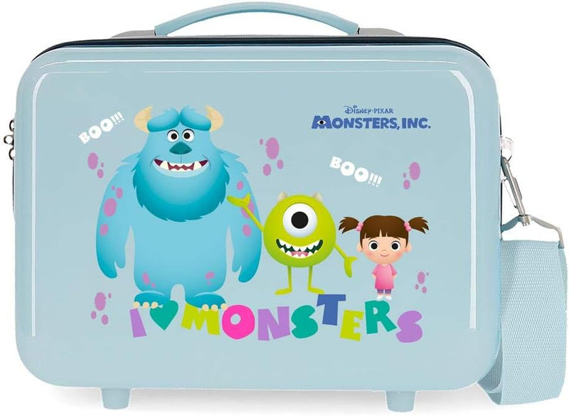 Disney Boo! Kosmetiktasche, anpassbar, Blau, 29 x 21 x 15 cm, starr, ABS 9,14 l Monsters Boo Utensil