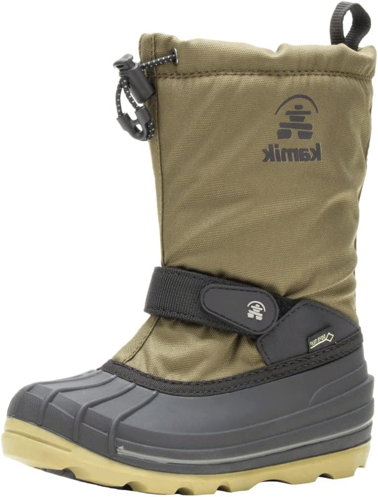 Kamik Unisex Kinder Waterbug8g Winterstiefel Dark Olive 31 EU, Dark Olive 31 EU