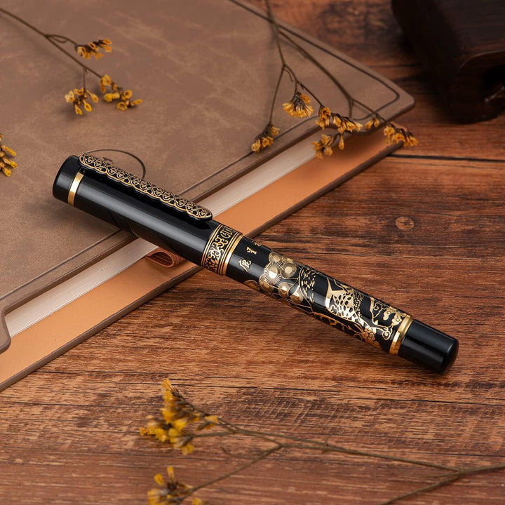 erofa Hongdian 8037 Chinesischer klassischer Füllfederhalter, Iridum extra feine Goldfeder mit chine