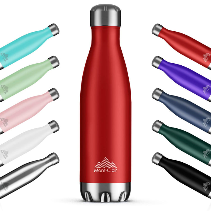 Mont-Clair H2O Trinkflasche Edelstahl - Thermosflasche - BPA-freie - Water Bottle, Edelstahl trinkfl