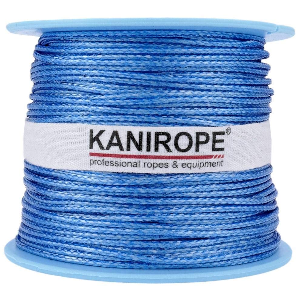 Kanirope® Dyneema Seil PRO 1mm 100m Blau 12-fach geflochten SK78 verstreckt beschichtet, 100m Blau