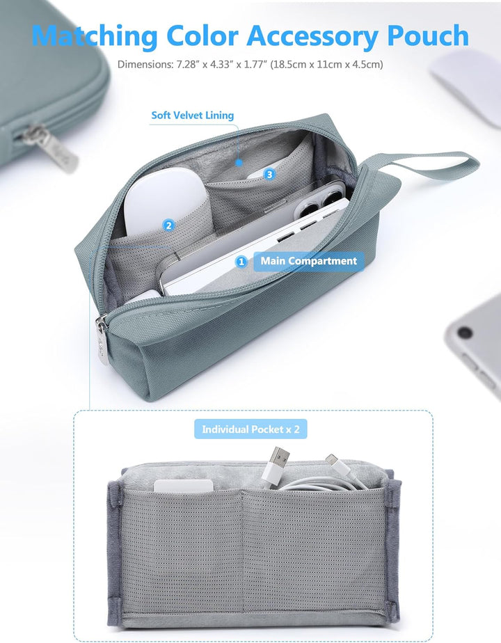 HYZUO 13,3-14 Zoll Laptophülle Tasche Set für MacBook Pro 14 M5/M4/M3/M2/M1 A3426 A3427, MacBook Air