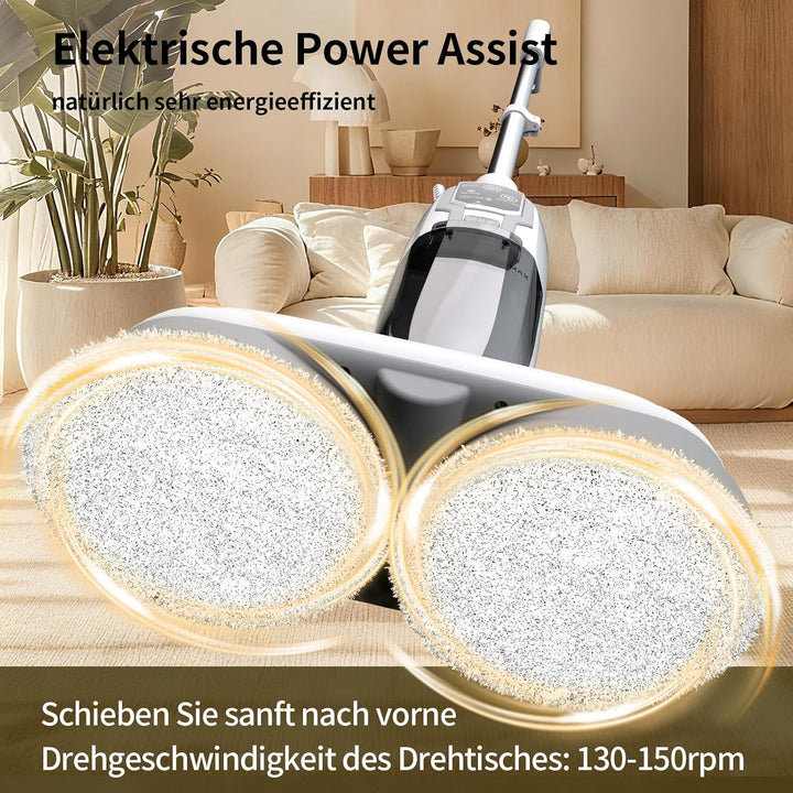 2-in-1 Dampfreiniger Mop mit Handgerät, 30s Schnellaufheizung, 4 Mikrofaserpads, Für alle Hartböden