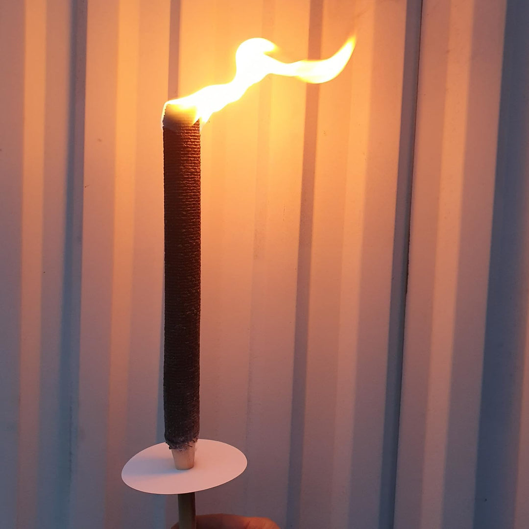 Fackeln 45 Minuten Brenndauer Wanderung Osterfeuer kleine Fackel (10 St.), 10