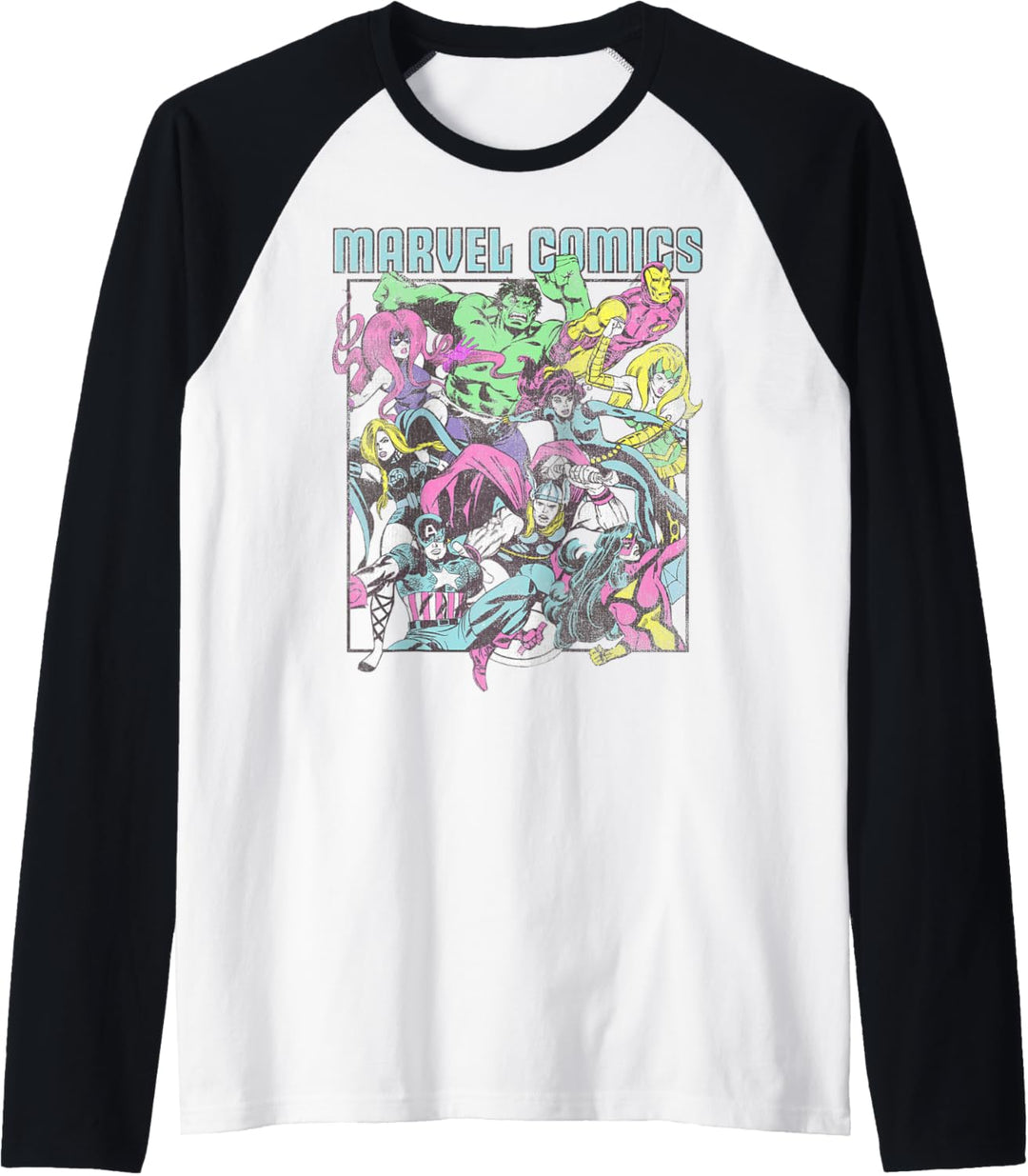 Marvel Comics Hero Mashup Raglan