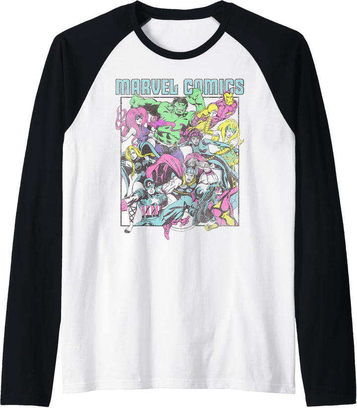 Marvel Comics Hero Mashup Raglan