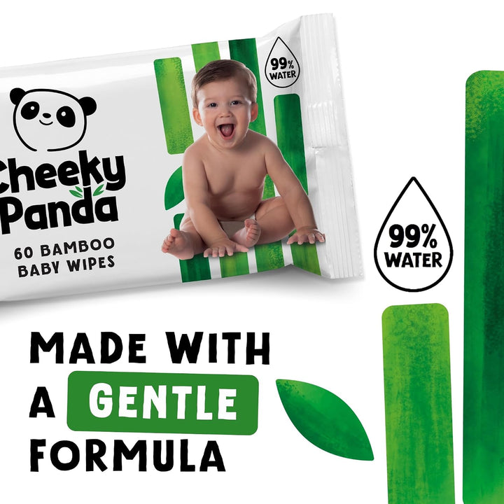 The Cheeky Panda Baby Feuchttücher Bambus | 720 Eco Tücher | Sanft Und Weicher | Baby Erstausstattun