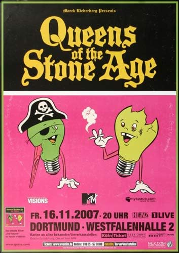 Queens of The Stone Age - Dortmund, Dortmund 2007 » Konzertplakat/Premium Poster | Live Konzert Vera