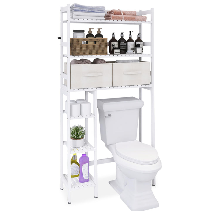 SMIBUY über der Toilette Aufbewahrung mit Schubladen, grossem platzsparenden Ständer im Badezimmer,
