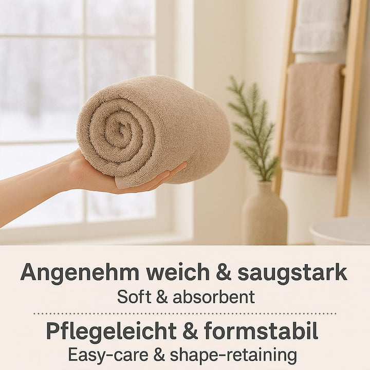 Betz 12 TLG. Handtuch Set Berlin 100% Baumwolle 2 Liegetücher 4 Handtücher 2 Gästetücher 2 Seiflappe