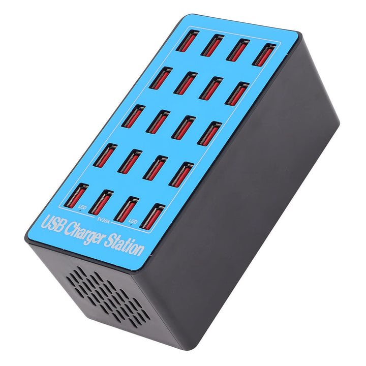Bewinner USB Ladegerät Mehrfach 20 Ports, 100 W Schnellladegerät 5 V 20 A Schnellladung 20 Anschlüss