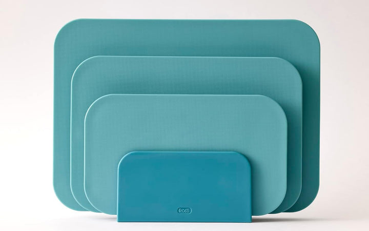 Rosti Choptima Schneidebrett Set mit Halter/Ständer, Küchenbrett, Brotschneidebrett & Servierbrett,