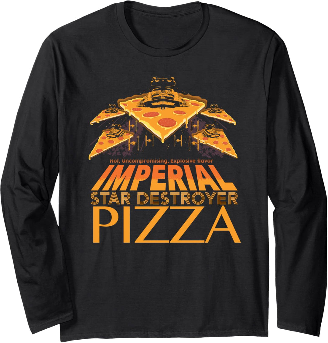 Star Wars Imperial Star Destroyer Pizza Langarmshirt