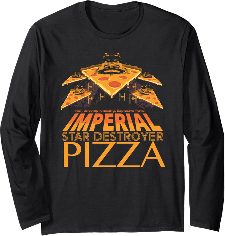 Star Wars Imperial Star Destroyer Pizza Langarmshirt