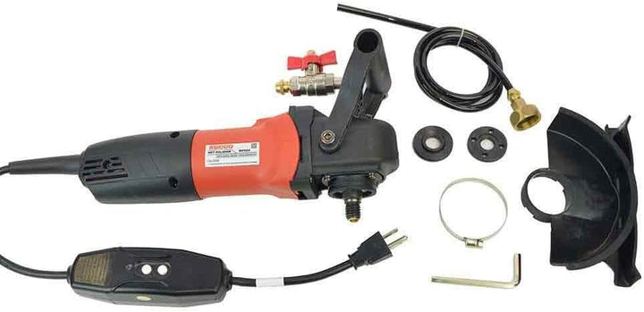 Hardin WVPOLSET 4 Inch Var Speed Polisher and 8 pc 4 Inch Diamond Polishing Pad Set