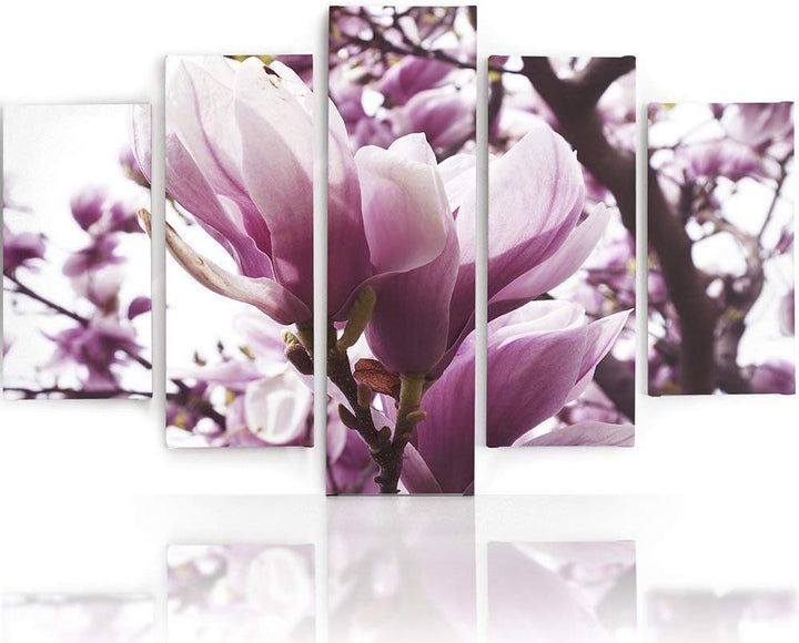 Feeby. Leinwandbild - 5 Teile - Bilder, Wand Bild, Wandbilder, Kunstdruck XXL, 5-Teilig, Typ A, 200x