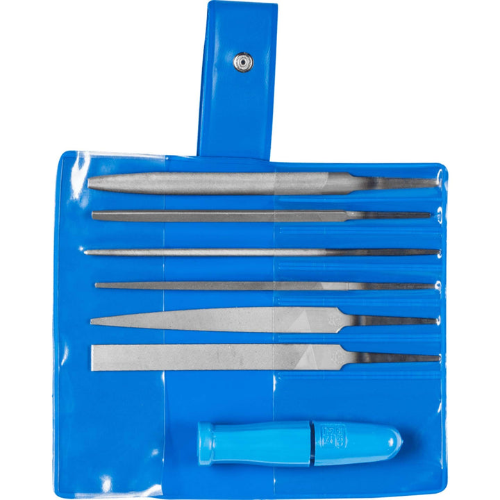 PFERD Schlüsselfeilen-Set 265 A in Kunststofftasche, 6 Feilen, 100mm, 1 Schnellspannheft, 11702100 –