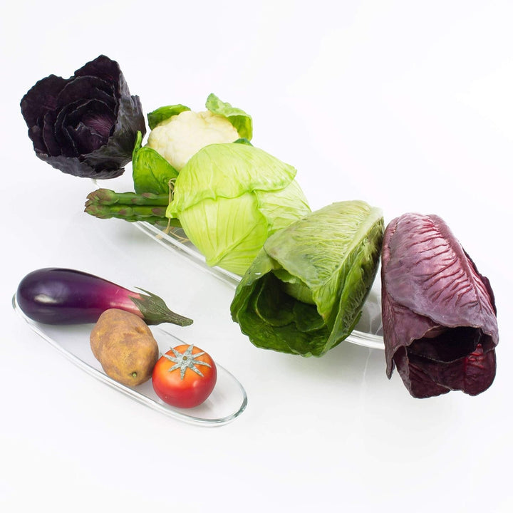 artplants.de Kunstgemüse Kohl, hellgrün, 10cm, Ø 17cm - Künstliches Obst - Deko Gemüse