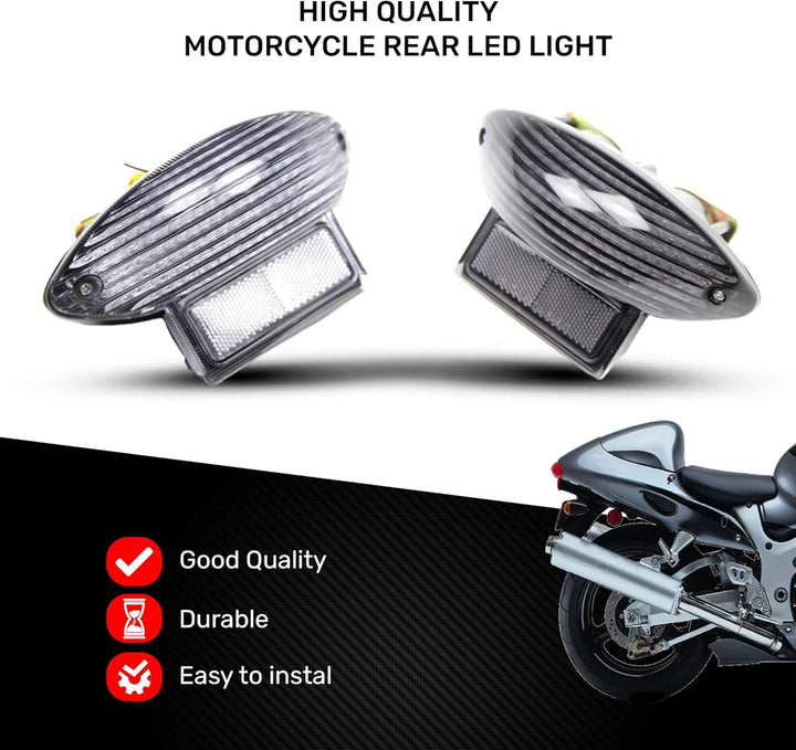 aVDB-moto LED-Bremslicht mit integriertem Blinker kompatibel mit Suzuki GSXR HAYABUSA 1300 1999/2007