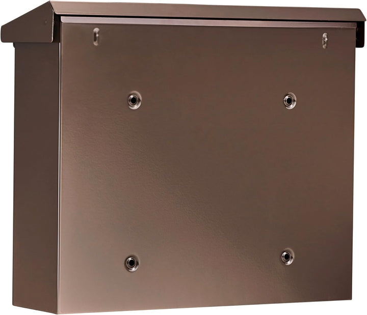 Burg-Wächter Briefkasten mit Öffnungsstopp, A4 Einwurf-Format, EU Norm EN 13724, Verzinkter Stahl, A