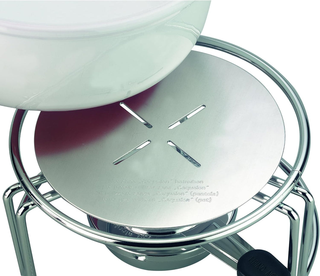 kela 66595 Flammenverteiler für Käse-Fondue, Aluminium, 15,5 cm Durchmesser, Balerno,