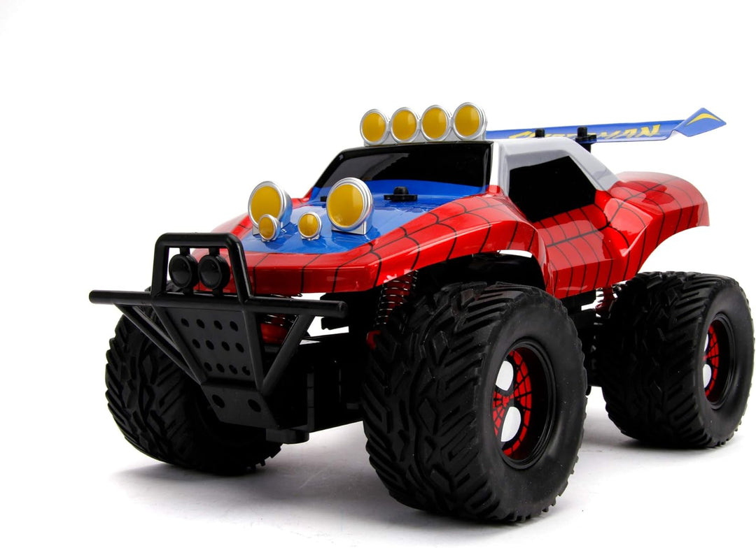 Jada Toys 253228000 Spider Marvel RC Spiderman, Buggy, Ferngesteuertes Auto, Turbofunktion, 2-Kanal