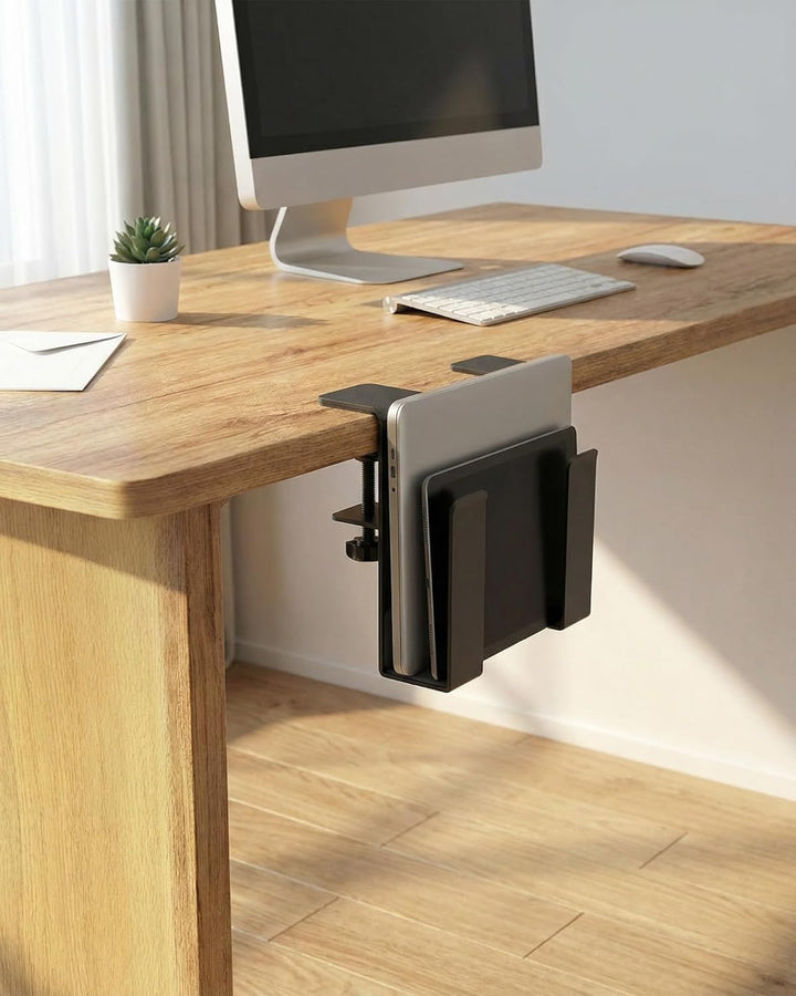 2 Stück Aufhängbarer Laptop Organizer: Verstellbare SchreibtischseiteLaptop-Halterung für Tablet Dok