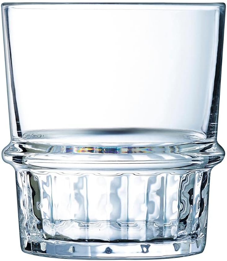 Arcoroc ARC L7334 New York Trinkglas, Wasserglas, Saftglas, 380ml, Glas, transparent, 6 Stück Whisky