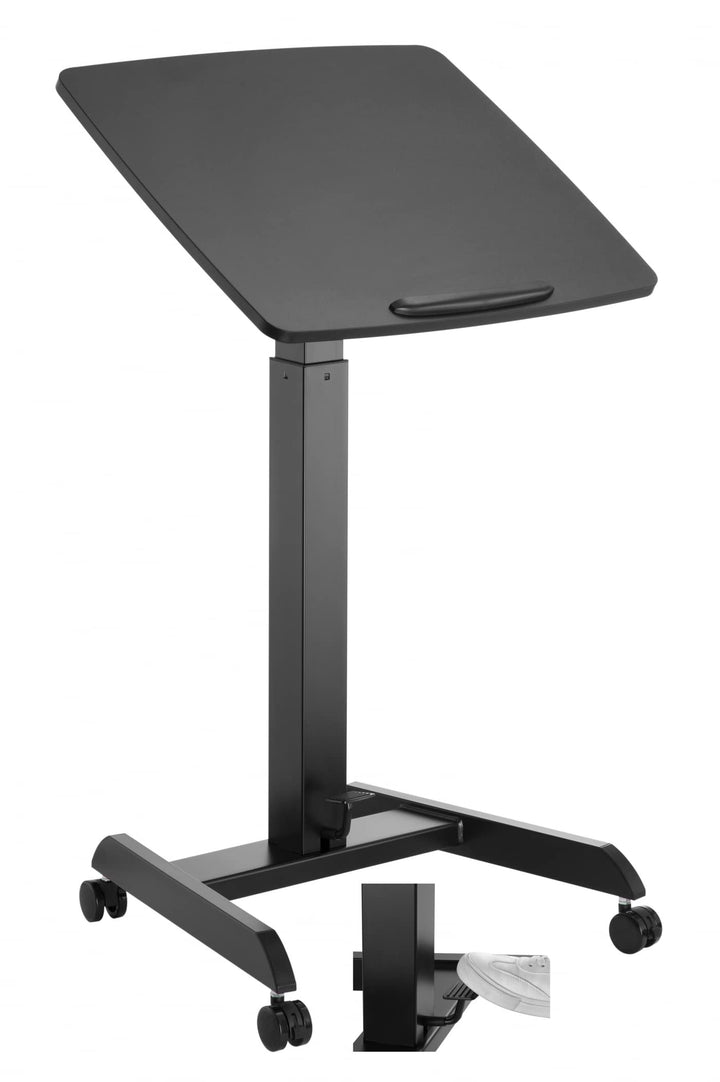 VDD Schreibtisch-Sitz-Steh-Laptoptisch - Präsentationstisch - fahrbar - höhenverstellbar