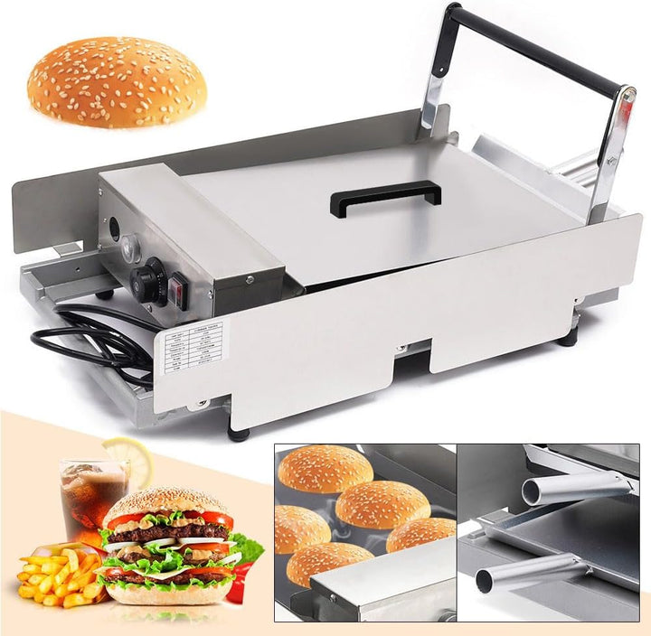Hamburger Toaster Grill Bun Brötchenbäcker zum Aufbacken von Brötchen Hamburger Machine Double Robus