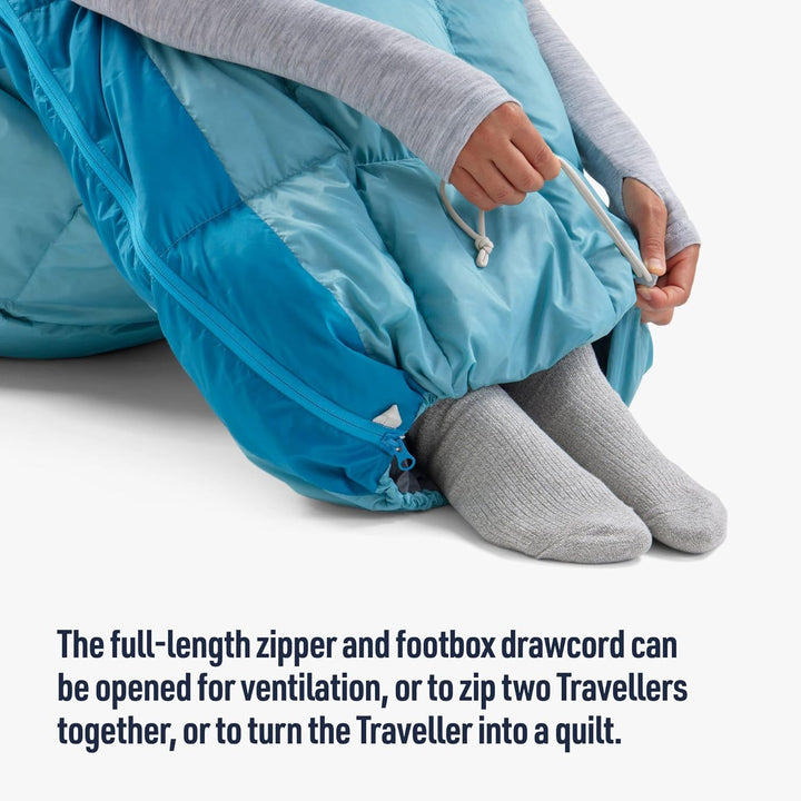 Sea to Summit Traveller Daunenschlafsack Decke Regular 45 Grad, Regular 45 Grad