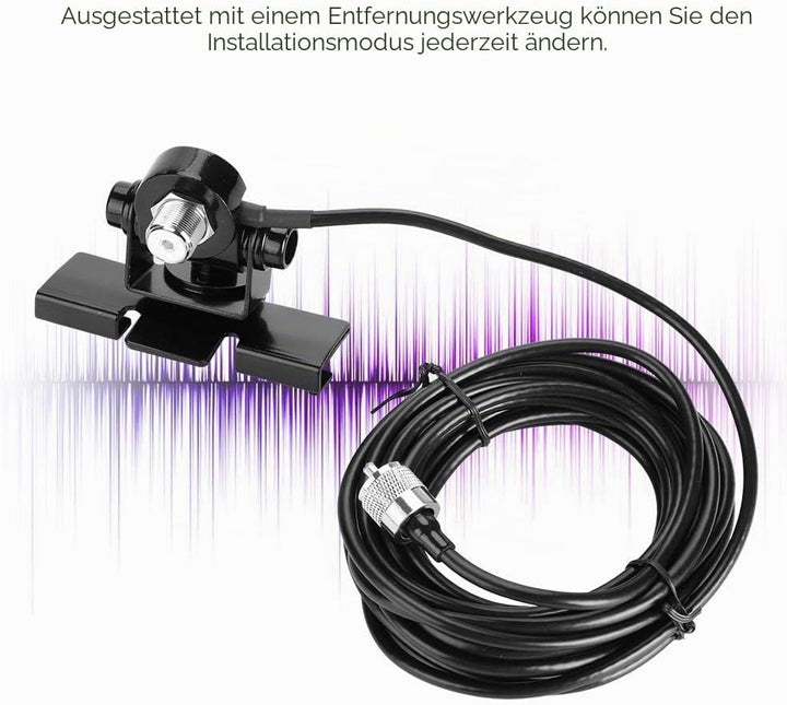 Halterung für Mobilfunkantenne, Universalhalterung für Autoantenne für Kofferraumdeckel/Schrägheck/T