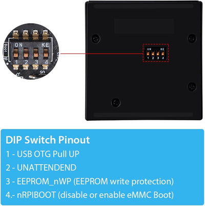 GeeekPi DeskPi Mini Cube for Raspberry Pi CM4,DeskPi Mini PC Case with Aluminum Alloy Radiator Built