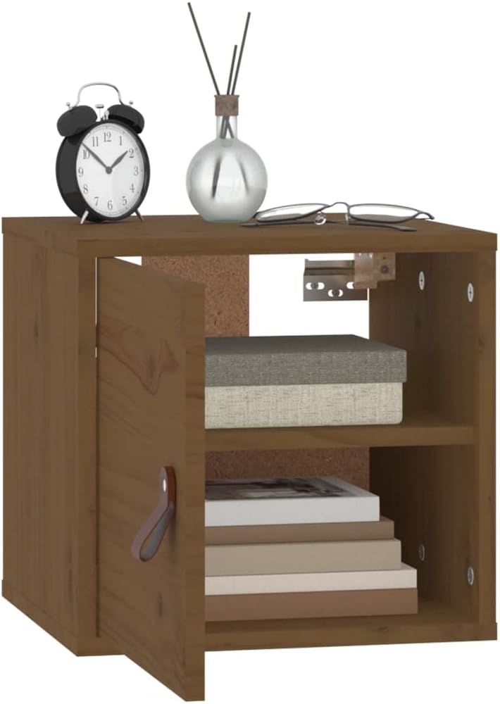 31,5x30x30 cm Wandschrank TV Schrank mit 2 Fächern Hängeschrank Bücherregal Schweberegal Lagerschran