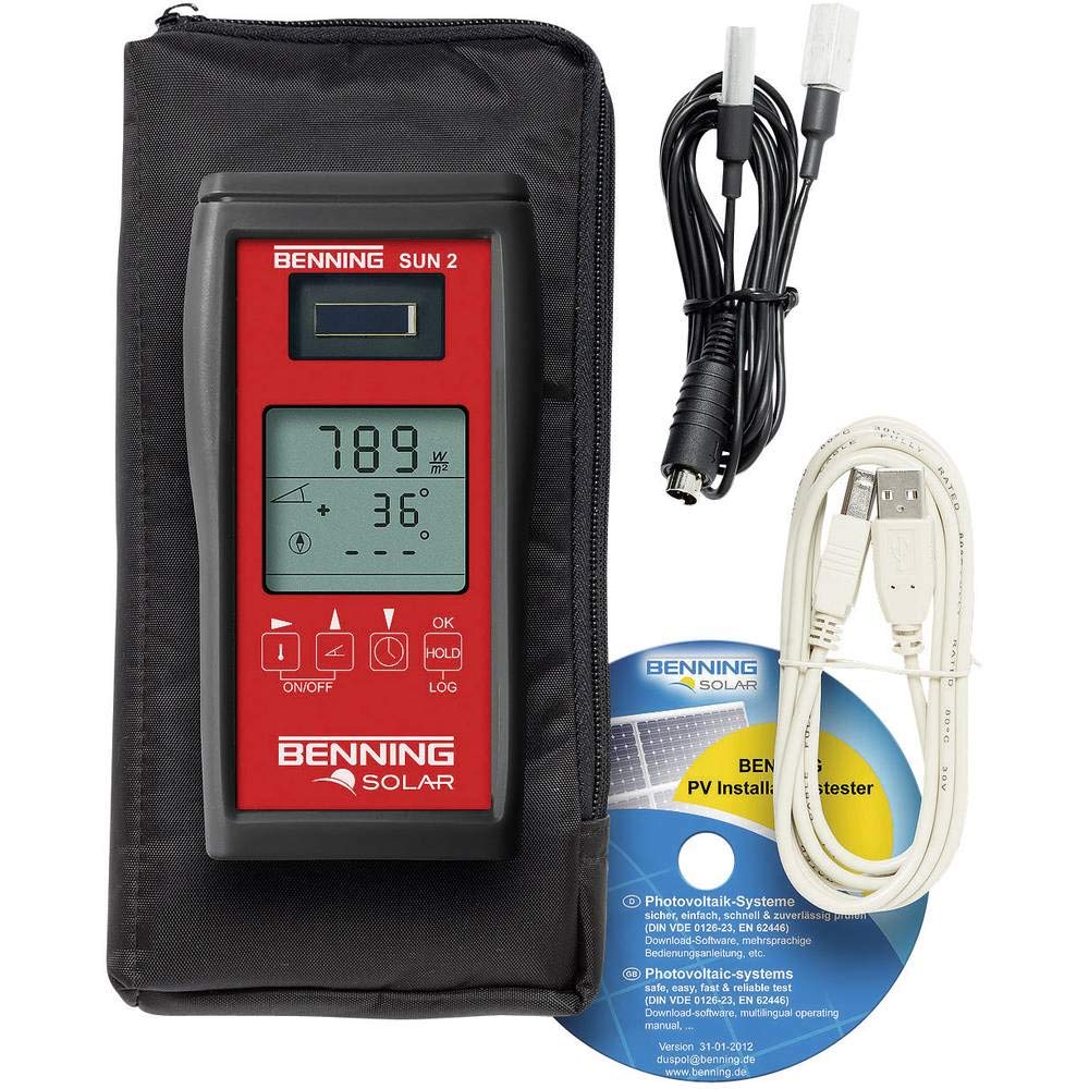Benning SUN 2 Gerät zur Messung von Temperatur und Strahlung,
