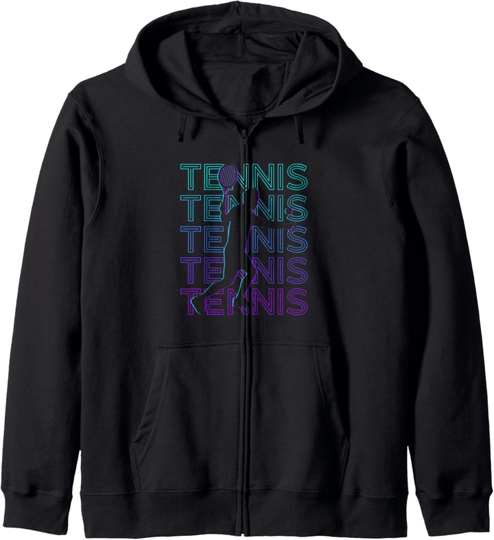 Tennisspieler Retro Kapuzenjacke