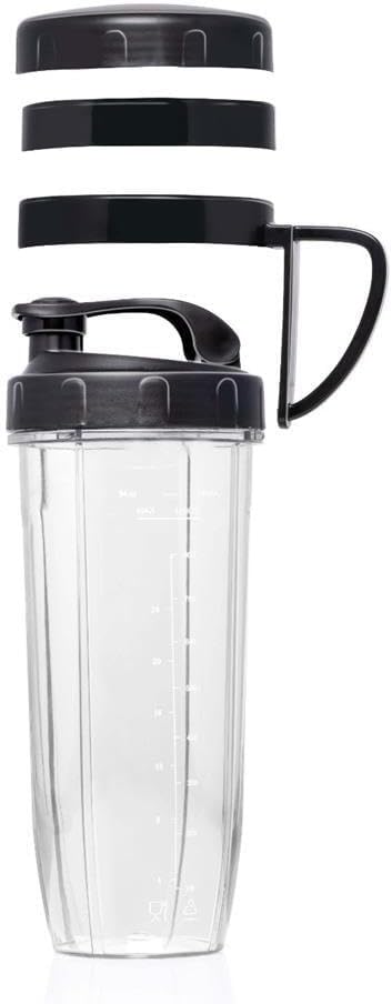 alpina Smoothie Maker 1200 W - Mixer 1L - Mixer Smoothie Maker - mit 500 ML Mitnehmbecher und Deckel