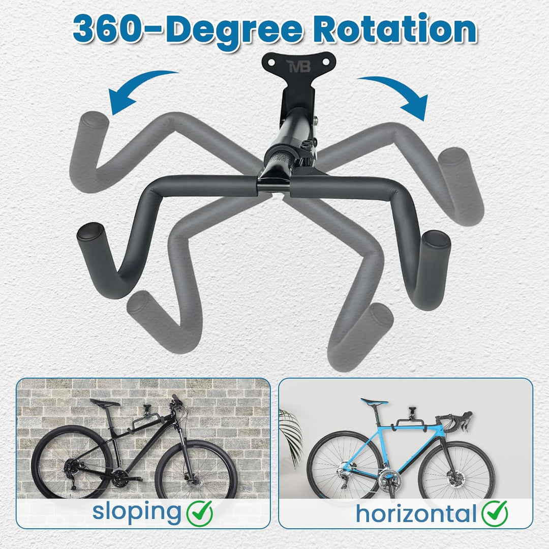 Fahrrad Wandhalterung, Fahrrad Montageständer, Falibar bis 30kg, Höhen- und Abstandsverstellbar, Fah