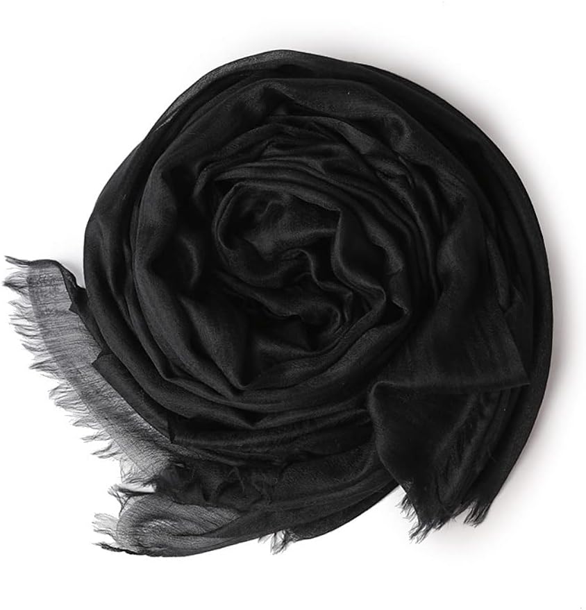 Damen 100% Kaschmir feder-leicht Ring Pashmina Schal Abendkleid Stola aus hauch-dünn 200 garn Cashme