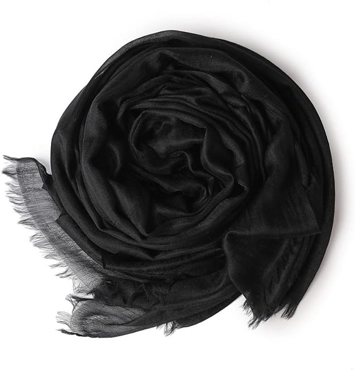 Damen 100% Kaschmir feder-leicht Ring Pashmina Schal Abendkleid Stola aus hauch-dünn 200 garn Cashme