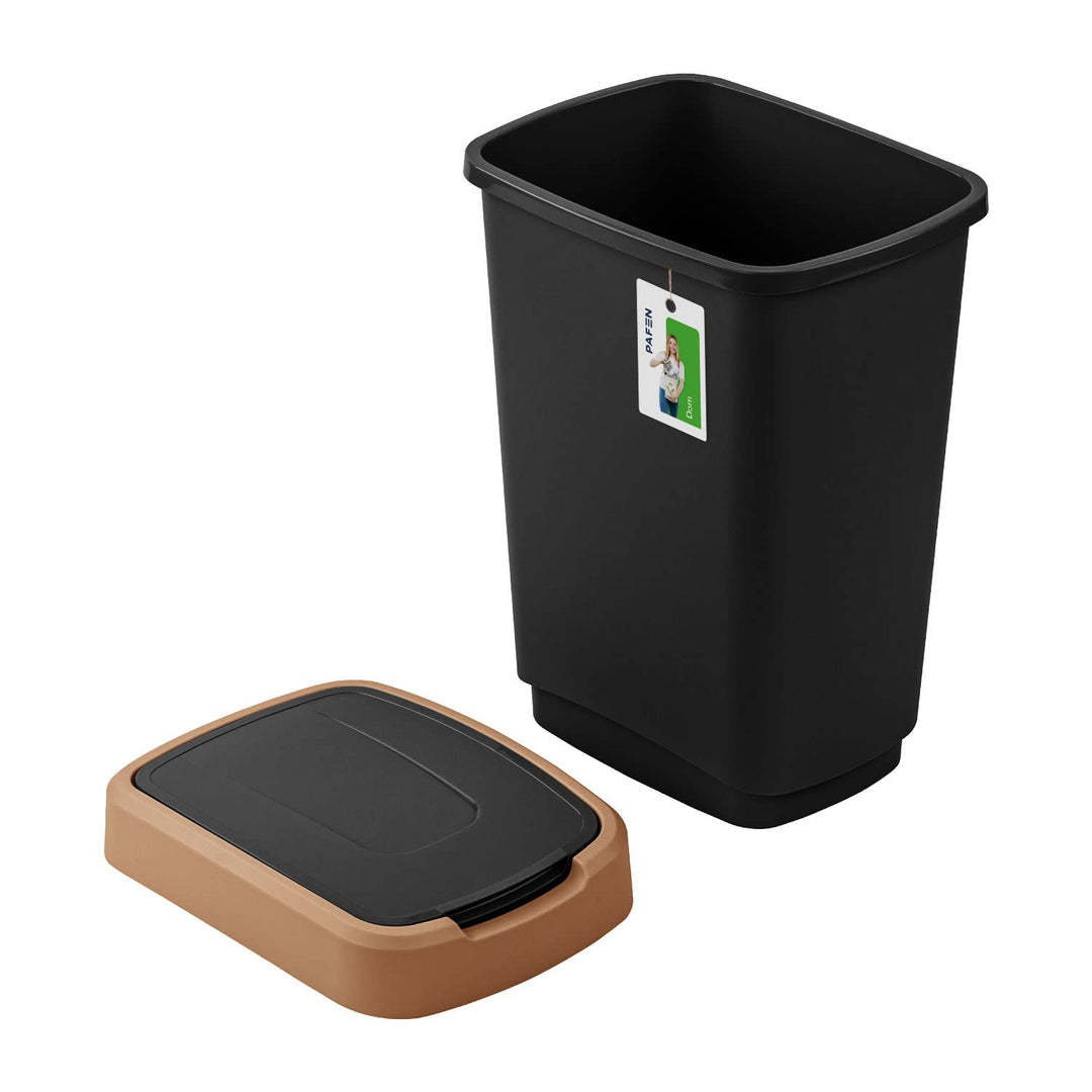 PAFEN 4x Mülleimer SET Mülltrennung 25L - 41 x 30 x 61,5cm - Abfallbehälter Mülltonne mit Spezialkla