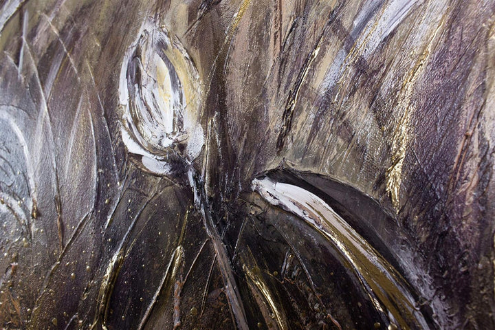 YS-Art Abstrakt Stil Acryl Gemälde auf Leinwand Gänseblümchen handgemalt Wandbilder Wohnzimmer moder
