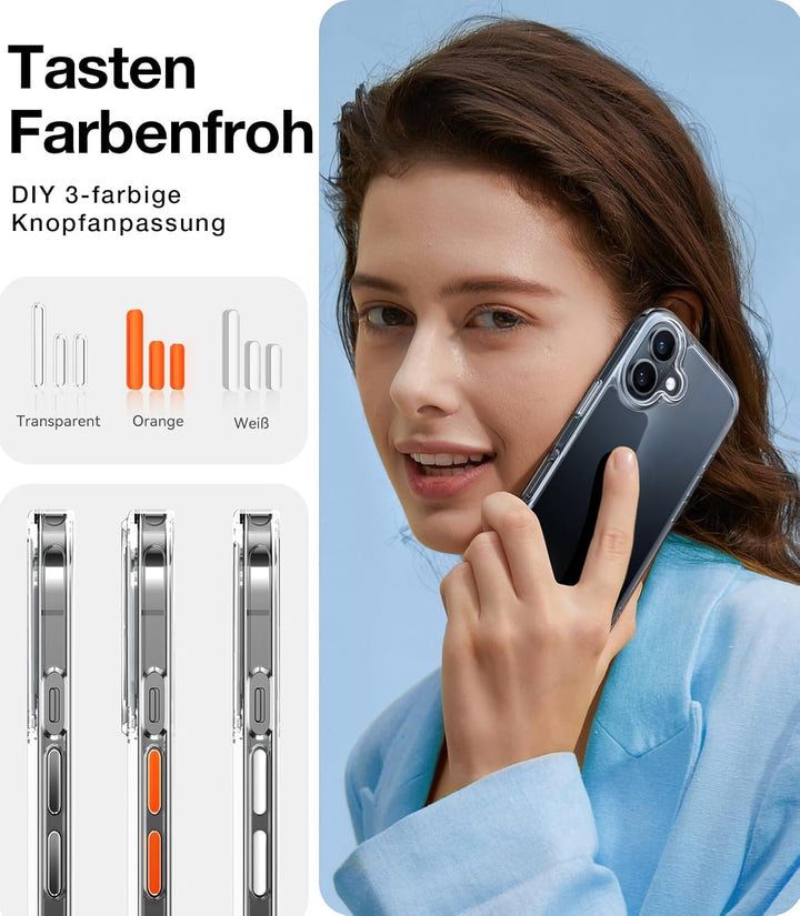 TORRAS Diamond für iPhone 16 Hülle [TOP Militärstandard FallSchutz] [Nie Vergilbung] Stossfeste Hand