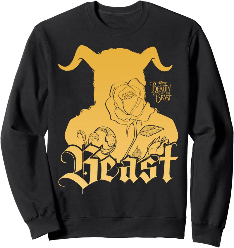 Disney Beauty And The Beast Golden Rose Silhouette Sweatshirt