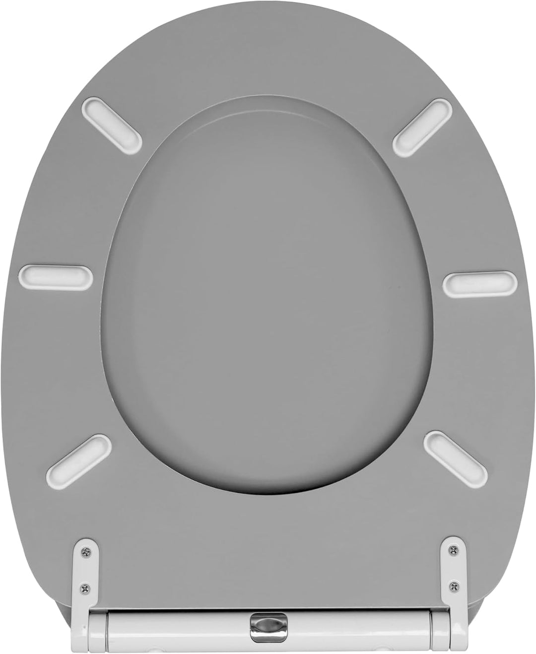 Sanilo WC Sitz mit Absenkautomatik & Schnellverschluss, Toilettendeckel per Knopfdruck abnehmbar, ei
