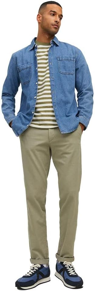 JACK & JONES Herren Chino Hose Jpstmarco Jjfury AKM Noos 29W / 34L Tea, 29W / 34L Tea
