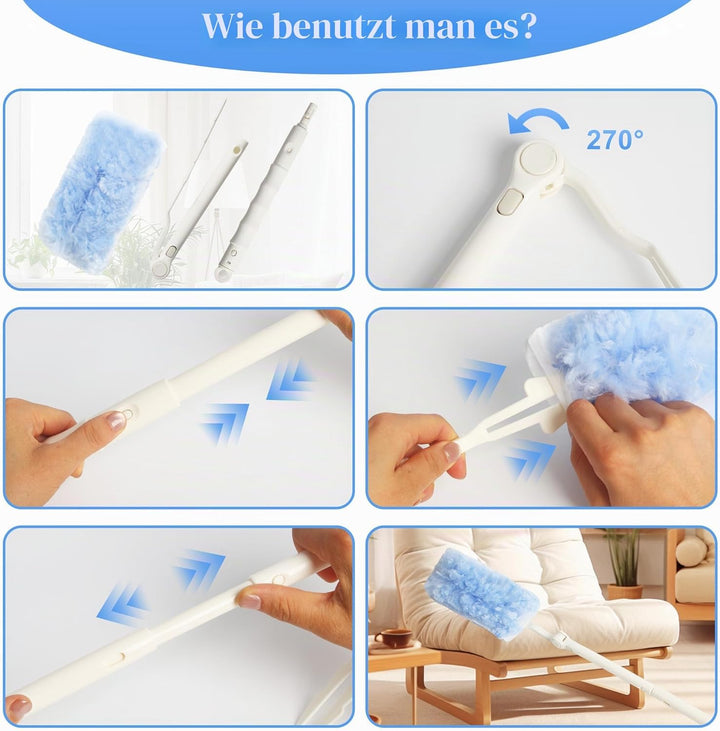 32 Stück für Swiffer Duster Staubmagnet Nachfüllpack Set, 360° für Swiffer staubmagnet nachfüllpack,